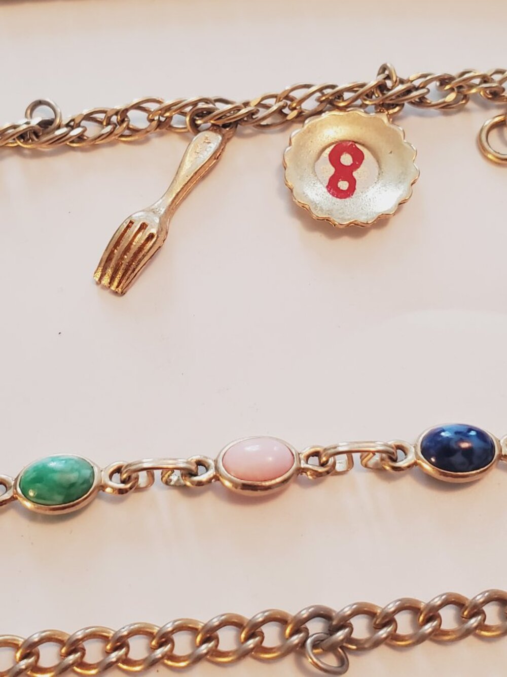 7 Bracelets, items # A-2559-2565., wt. 105 grams. - Picture 5 of 16